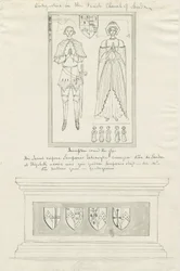Iglesia de Sandon - Tumba de Sampson Erdeswicke y Elizabeth [Grey]