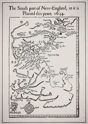 Parte sur de Nueva Inglaterra como está plantada este año 1634