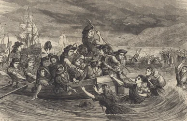 Los Gansos Salvajes – Soldados jacobitas irlandeses dejan Limerick hacia Francia en 1691