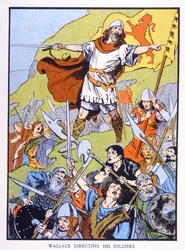 William Wallace dirigiendo a sus soldados