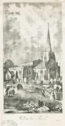 Iglesia de Wolstanton (litografía)