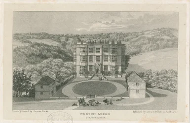 Wootton Lodge: litografía, nd [c 1839]