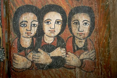 Detalle de pintura mural