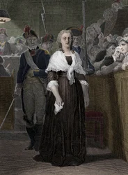 La reina María Antonieta (1755-1793) condenada por el Tribunal Revolucionario en octubre de 1793