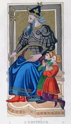 El Emperador, tarot de Carlos VI, Francia