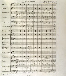 Primera página de la partitura de "Paulus", op. 36 de Felix Mendelssohn