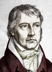 Georg Wilhelm Friedrich Hegel (grabado en color)