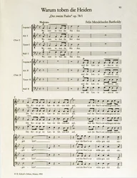 "Warum toben die Heiden" segundo salmo, op.38, por Felix Mendelssohn (litografía)