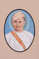 Pintura en miniatura de Maharao Umed Singh
