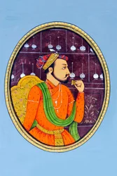 Pintura en miniatura de Shah Jahan India Asia