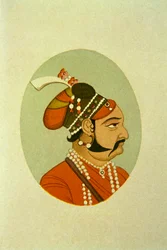 Retrato del Maharajá Jaisalmar Jaswant Singh, India
