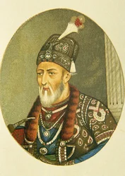 Retrato del emperador mogol Bahadur Shah Ii, India