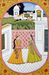 Calendario anual Cuadro y pintura para un mes hindú Asoz, India