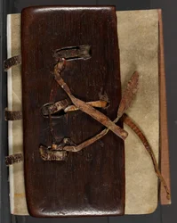 Encuadernación del libro de misal irlandés MS CCC 282 Corpus, c.1120-30