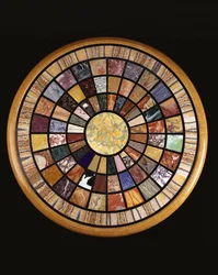 Una mesa de mármol italiano de muestra