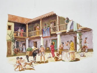 Atenas antigua - reconstrucción de una casa