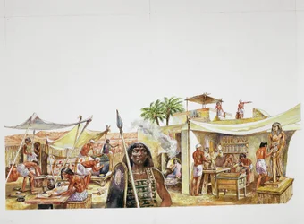 Tebas antigua - reconstrucción de un barrio de Deir el-Medina