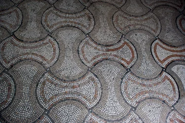 (detalle) de la decoración del suelo (mosaico)