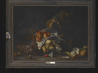 Bodegón de frutas (óleo sobre lienzo)
