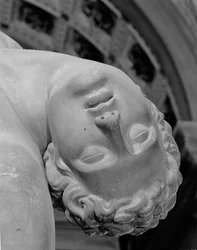 Menelao sosteniendo el cuerpo de Patroclo, copia de un original griego
