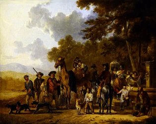 Viajeros con camello