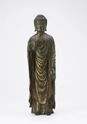 Amitabha Buda (Amida) el Buda de la Luz Infinita, período Kamakura