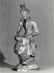 Bodhisattva sentado en una pose meditativa, c.645-794