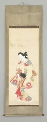 Figura Femenina en Vestido Floral