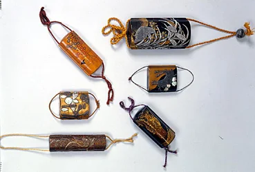 Seis inro, Período Edo (1603-1868) siglos XVII-XVIII