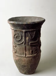 Jarra de terracota de Chiba, período Jomon siglo XIII-XI a.C.