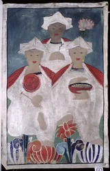 Simbul Jeseok (pigmento natural sobre seda)