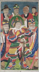 Sinjang (color sobre seda)