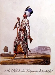 Sultán, del álbum de trajes turcos, finales del siglo XVIII