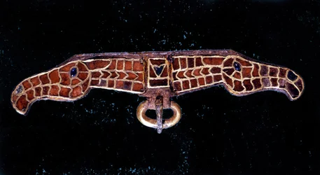 Fíbula merovingia. Museo de Saint-Germain en Laye