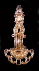 Fíbula merovingia. Museo de Saint-Germain en Laye