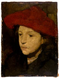 Niño (óleo sobre madera)