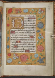 Reyes 9, f.232r, Libro de horas, uso de Sarum ("Libro de horas de Ana Bolena") (vitela)