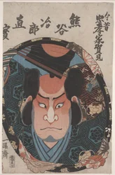 Cara de actor en el espejo (xilografía en color)