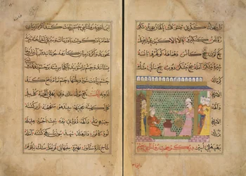Sultan Ghiyath al-Din supervisa la preparación de medicamentos