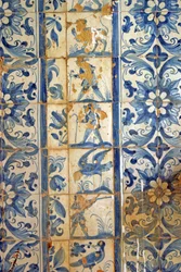 Panel que representa escenas de caza, Tarouca, Portugal