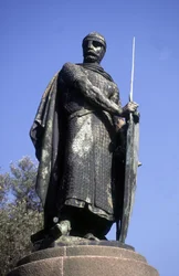 Estatua del Rey Afonso I, Guimaraes, Portugal