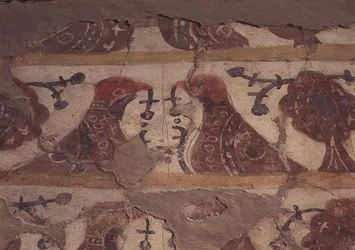 Decoración para una tumba, escuela de Smolensk, c.1200 (fresco y secco)