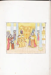 La ceremonia de boda de Miguel I de Rusia (Michael Fiodorovitch Romanov