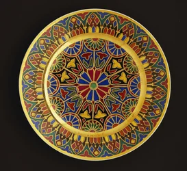 Plato de cena imperial de Nicolás I, Fábrica Imperial de Porcelana, San Petersburgo