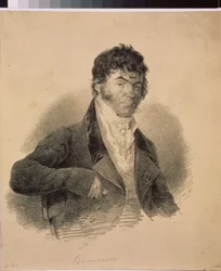 Retrato del primer filólogo ruso Alexander K. Vostokov (1781-1864)