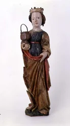 Escultura de madera de Santa Dorotea de Kassa
