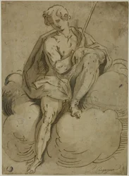 San Juan Bautista sentado