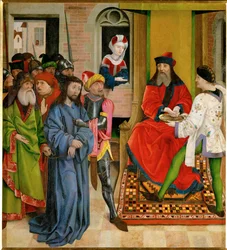 Jesús ante Pilato (pintura sobre madera)