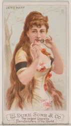 Arpa Judía, de la serie Instrumentos Musicales N82 para cigarrillos marca Duke, 1888