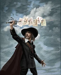 Cyrano De Bergerac, 2020 (scratchboard, coloreado digitalmente)